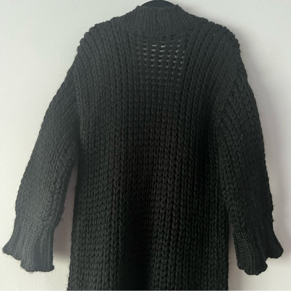 MJ WATSON Wool Alpaca Blend Chunky Knit Cardigan Small - Picture 5 of 10